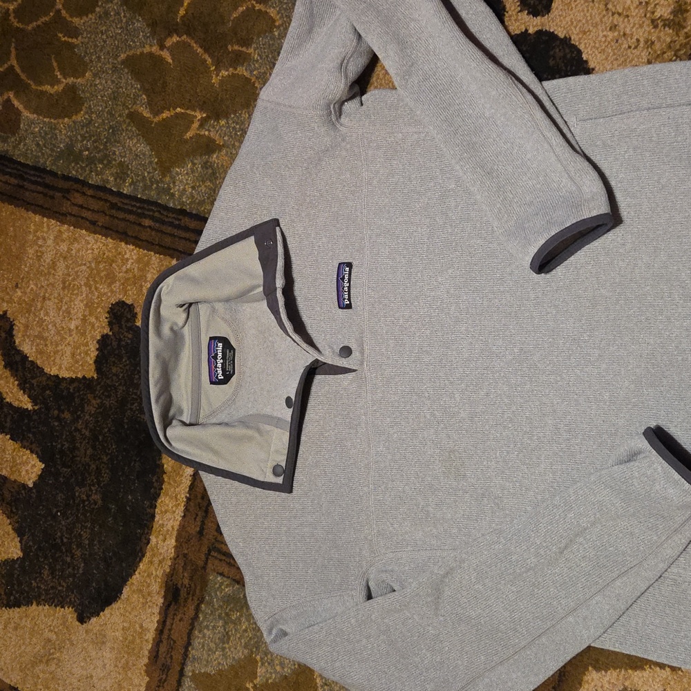 Patagonia better sweater Marsupial Women's Large Grey